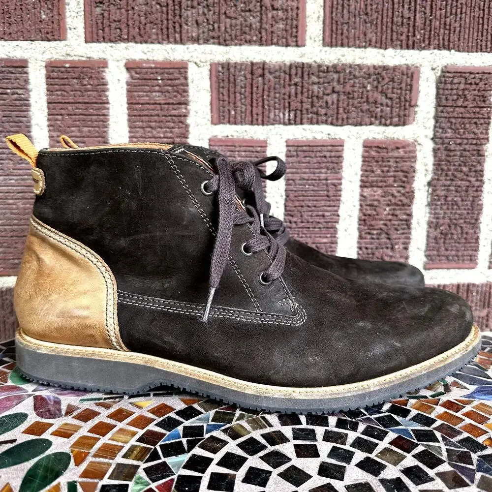 Tommy Bahama Edisto Chukka Boots Nubuck Leather Ankle Lace Up Brown 12M